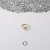 Brilijantski prsten od žutog zlata