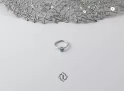 Prsten sa akvamarinom