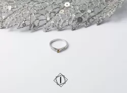 HIT MODEL - Prsten sa žutim dijamantom i brilijantima