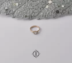 Verenički prsten od roze zlata 