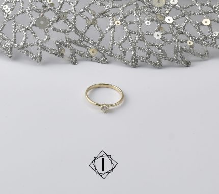 Klasičan verenički prsten od žutog zlata