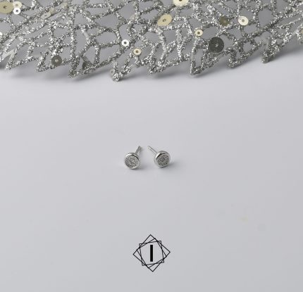 White gold earrings with diamonds