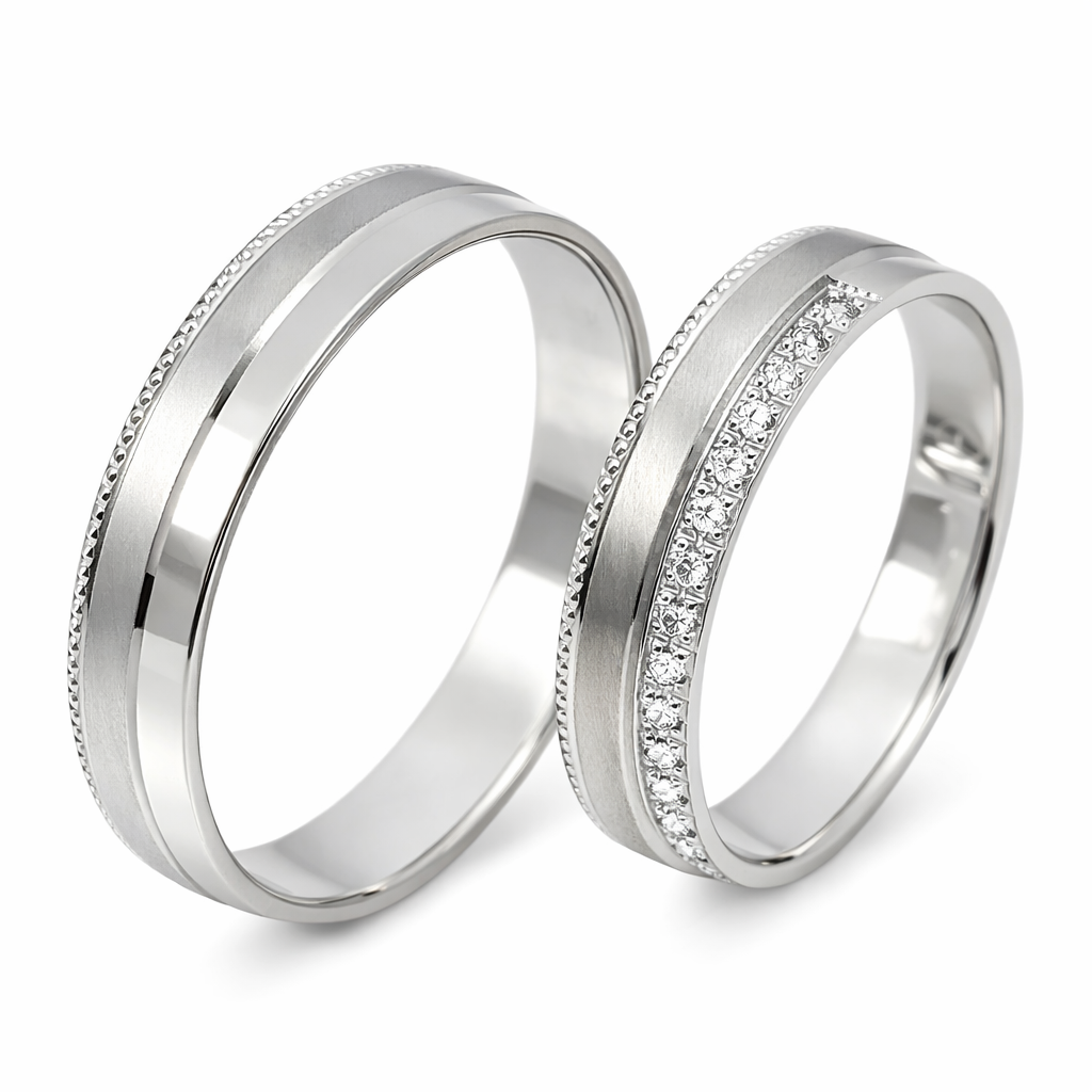 White gold wedding rings