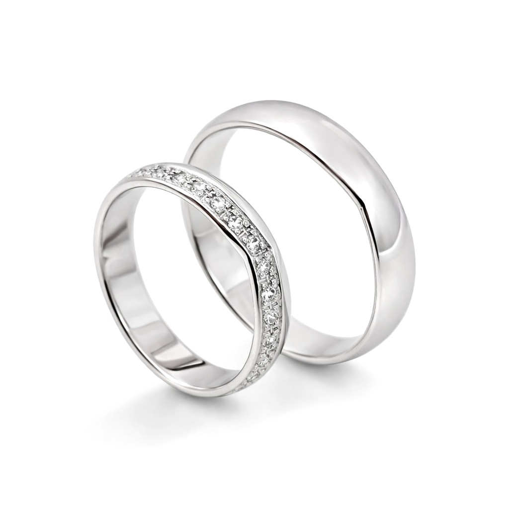 White gold wedding rings