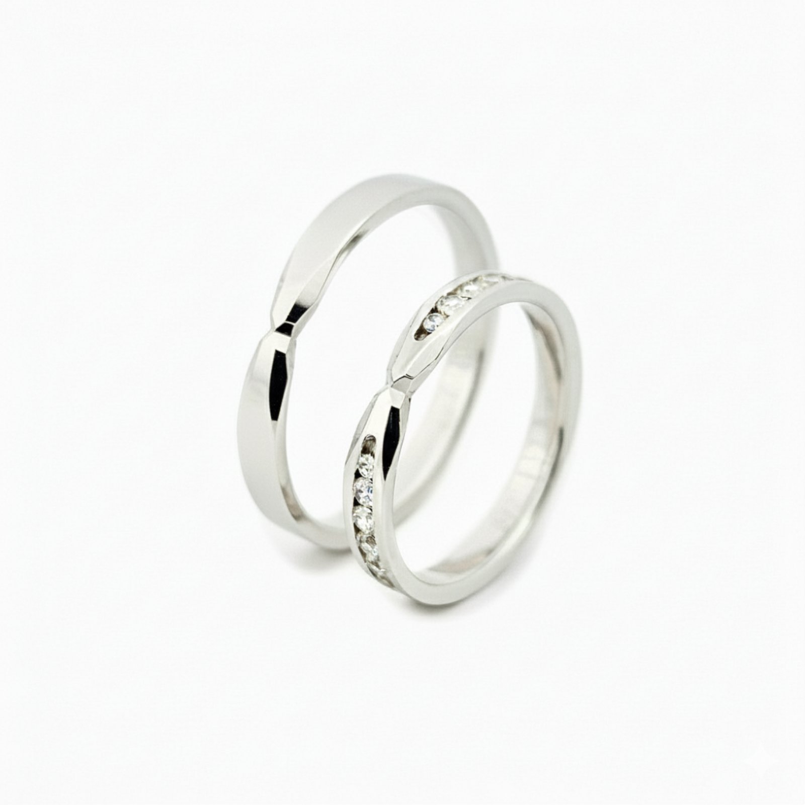 White gold wedding rings