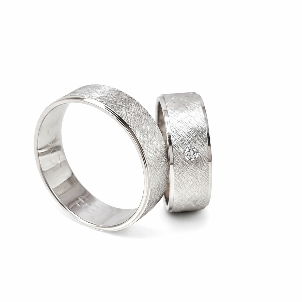 White gold wedding rings