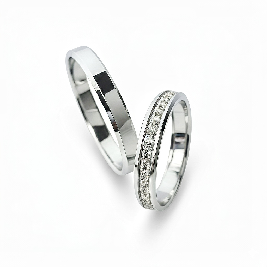 White gold wedding rings