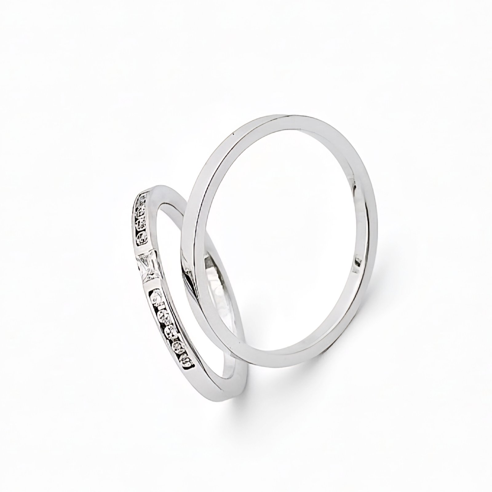 White gold wedding rings