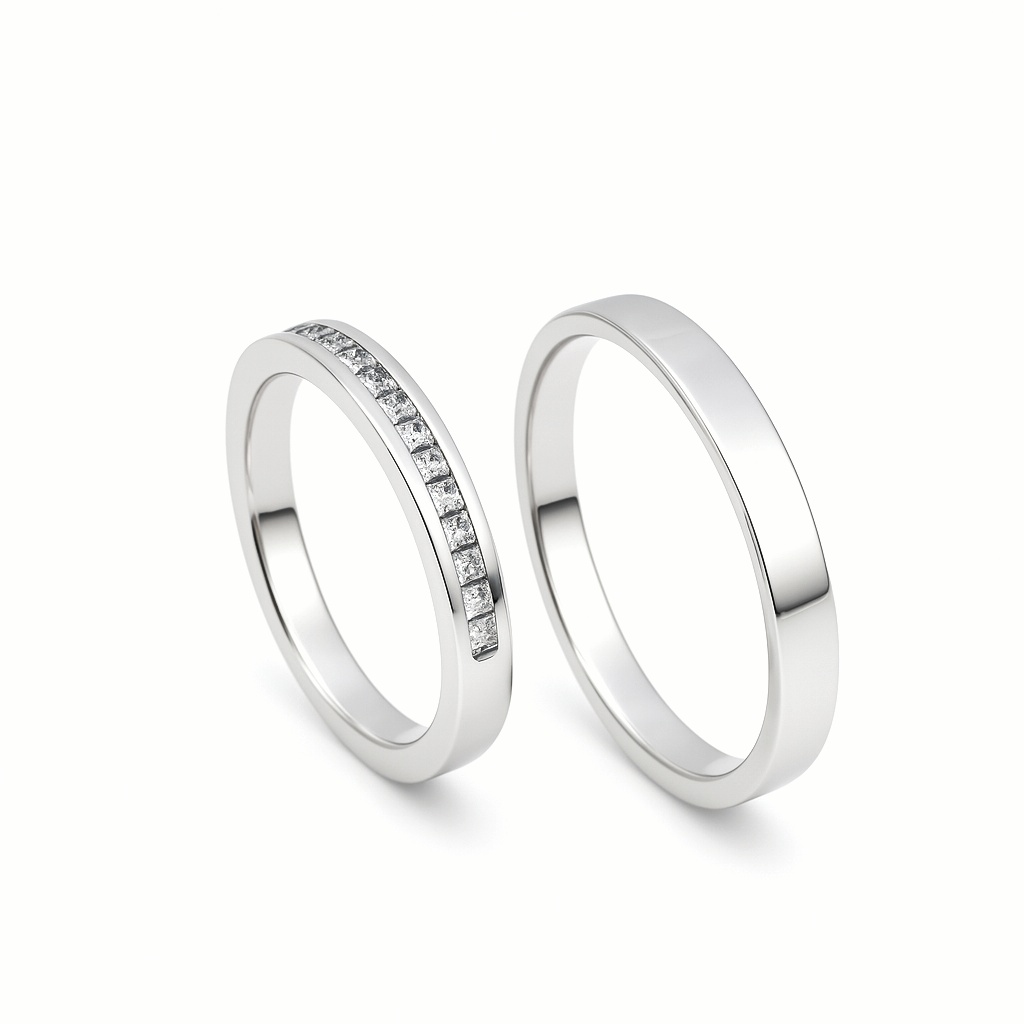 White gold wedding rings