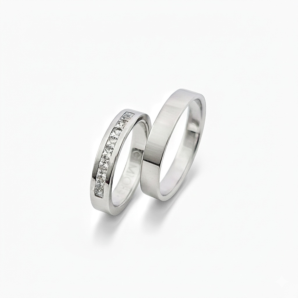 White gold wedding rings